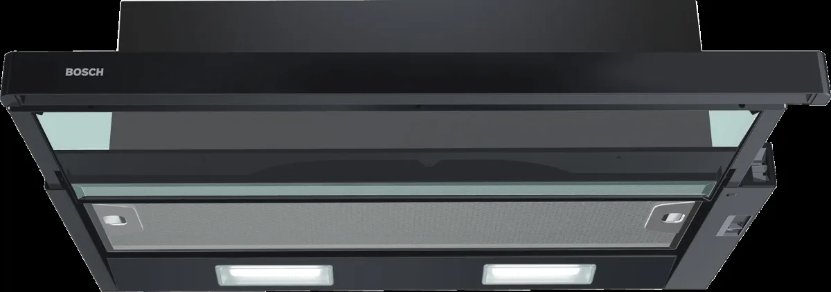 Series 2 telescopic cooker hood 60 cm Black