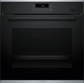 Series 4 Built-in oven with added steam function 60 x 60 cm Black