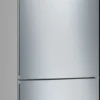 Series 4 free-standing fridge-freezer with freezer at bottom 186 x 70 cm Brushed steel