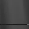 Series 6 free-standing fridge-freezer with freezer at bottom 186 x 75 cm Brushed black steel anti-fingerprint