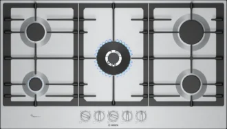 Series 6 Gas hob Stainless steel