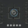 Series 6 Gas hob 90 cm Tempered glass, Black